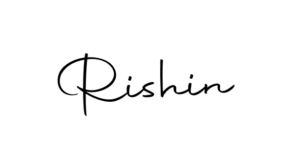 Make a beautiful signature design for name Rishin. Use this online signature maker to create a handwritten signature for free. Rishin signature style 10 images and pictures png