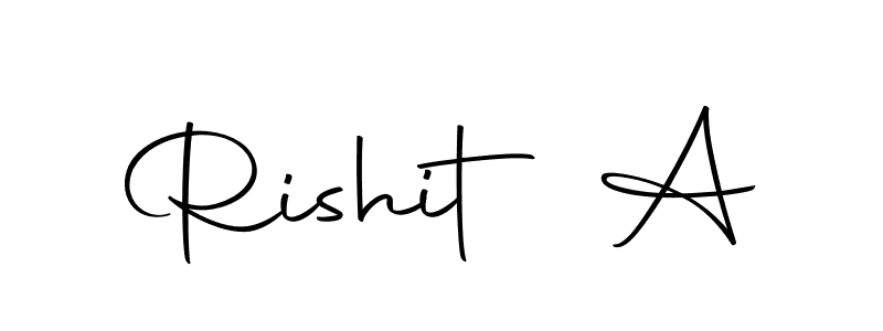 How to make Rishit A signature? Autography-DOLnW is a professional autograph style. Create handwritten signature for Rishit A name. Rishit A signature style 10 images and pictures png