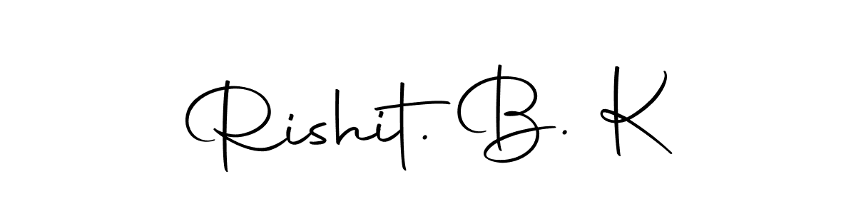 How to make Rishit. B. K signature? Autography-DOLnW is a professional autograph style. Create handwritten signature for Rishit. B. K name. Rishit. B. K signature style 10 images and pictures png