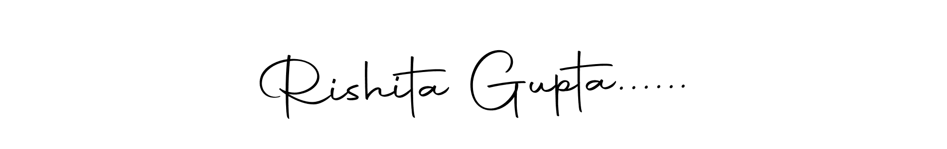 Make a beautiful signature design for name Rishita Gupta....... With this signature (Autography-DOLnW) style, you can create a handwritten signature for free. Rishita Gupta...... signature style 10 images and pictures png