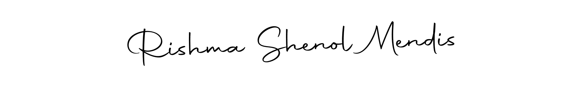 if you are searching for the best signature style for your name Rishma Shenol Mendis. so please give up your signature search. here we have designed multiple signature styles  using Autography-DOLnW. Rishma Shenol Mendis signature style 10 images and pictures png