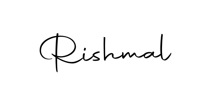 Make a beautiful signature design for name Rishmal. With this signature (Autography-DOLnW) style, you can create a handwritten signature for free. Rishmal signature style 10 images and pictures png