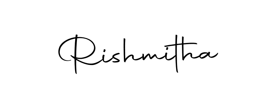 How to make Rishmitha signature? Autography-DOLnW is a professional autograph style. Create handwritten signature for Rishmitha name. Rishmitha signature style 10 images and pictures png