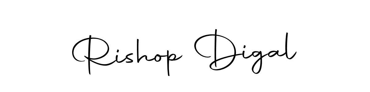 Rishop Digal stylish signature style. Best Handwritten Sign (Autography-DOLnW) for my name. Handwritten Signature Collection Ideas for my name Rishop Digal. Rishop Digal signature style 10 images and pictures png