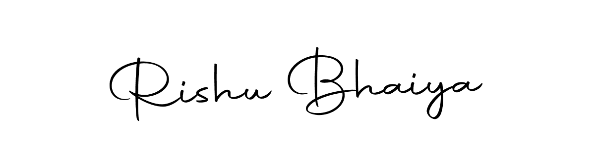 Also we have Rishu Bhaiya name is the best signature style. Create professional handwritten signature collection using Autography-DOLnW autograph style. Rishu Bhaiya signature style 10 images and pictures png