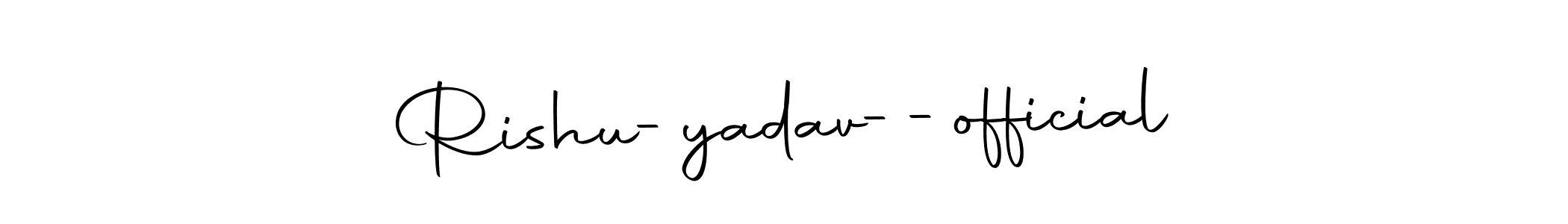 Once you've used our free online signature maker to create your best signature Autography-DOLnW style, it's time to enjoy all of the benefits that Rishu-yadav--official name signing documents. Rishu-yadav--official signature style 10 images and pictures png