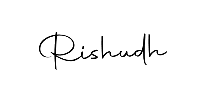 How to make Rishudh name signature. Use Autography-DOLnW style for creating short signs online. This is the latest handwritten sign. Rishudh signature style 10 images and pictures png