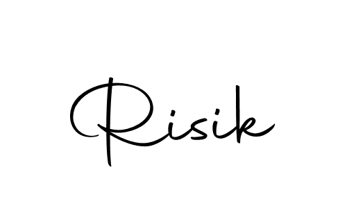Risik stylish signature style. Best Handwritten Sign (Autography-DOLnW) for my name. Handwritten Signature Collection Ideas for my name Risik. Risik signature style 10 images and pictures png