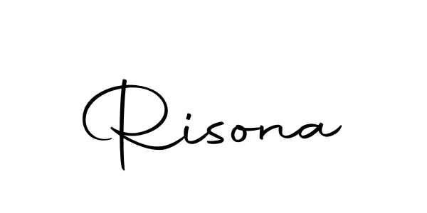 Design your own signature with our free online signature maker. With this signature software, you can create a handwritten (Autography-DOLnW) signature for name Risona. Risona signature style 10 images and pictures png