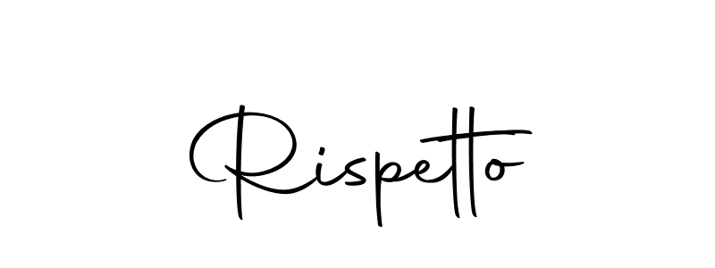 Make a beautiful signature design for name Rispetto. With this signature (Autography-DOLnW) style, you can create a handwritten signature for free. Rispetto signature style 10 images and pictures png