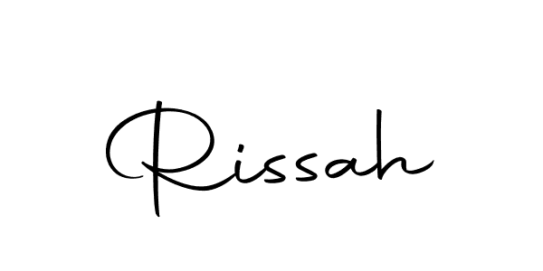 Rissah stylish signature style. Best Handwritten Sign (Autography-DOLnW) for my name. Handwritten Signature Collection Ideas for my name Rissah. Rissah signature style 10 images and pictures png