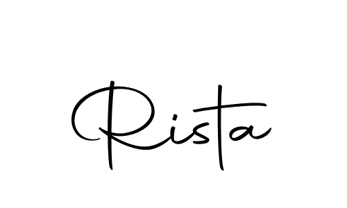 How to make Rista name signature. Use Autography-DOLnW style for creating short signs online. This is the latest handwritten sign. Rista signature style 10 images and pictures png