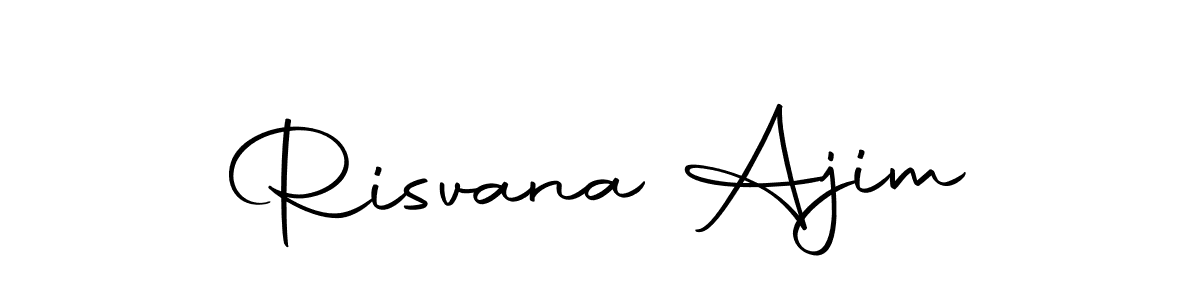 Create a beautiful signature design for name Risvana Ajim. With this signature (Autography-DOLnW) fonts, you can make a handwritten signature for free. Risvana Ajim signature style 10 images and pictures png