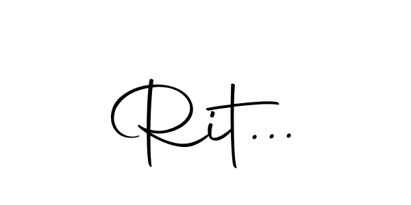 You can use this online signature creator to create a handwritten signature for the name Rit.... This is the best online autograph maker. Rit... signature style 10 images and pictures png