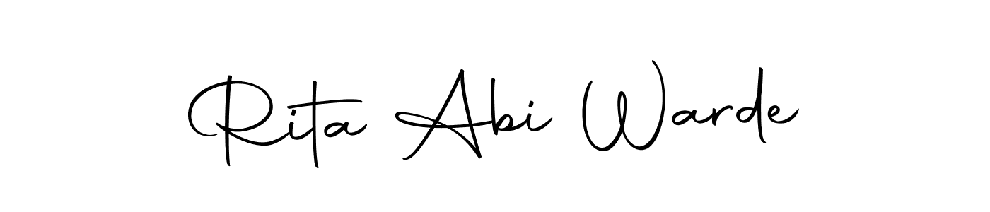 The best way (Autography-DOLnW) to make a short signature is to pick only two or three words in your name. The name Rita Abi Warde include a total of six letters. For converting this name. Rita Abi Warde signature style 10 images and pictures png