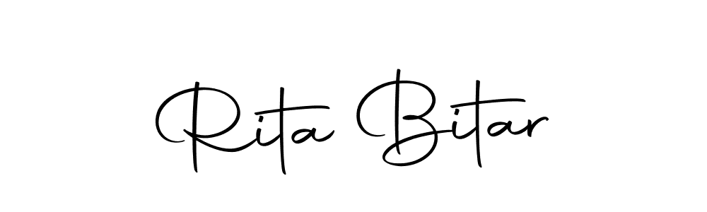 Design your own signature with our free online signature maker. With this signature software, you can create a handwritten (Autography-DOLnW) signature for name Rita Bitar. Rita Bitar signature style 10 images and pictures png