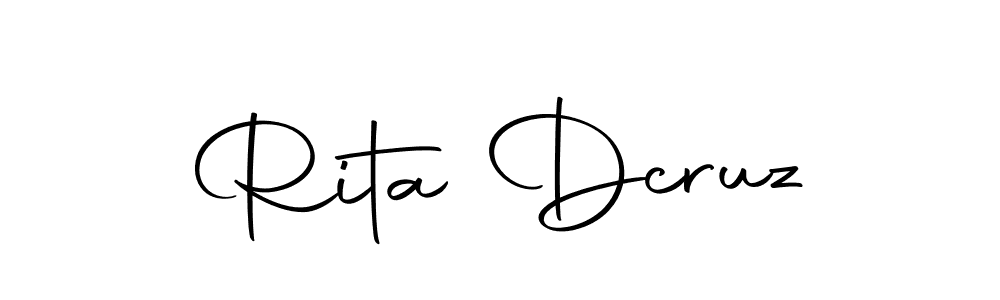 You should practise on your own different ways (Autography-DOLnW) to write your name (Rita Dcruz) in signature. don't let someone else do it for you. Rita Dcruz signature style 10 images and pictures png