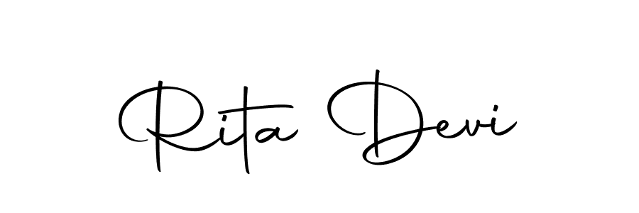 Design your own signature with our free online signature maker. With this signature software, you can create a handwritten (Autography-DOLnW) signature for name Rita Devi. Rita Devi signature style 10 images and pictures png