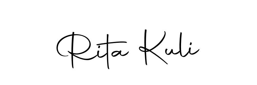 Use a signature maker to create a handwritten signature online. With this signature software, you can design (Autography-DOLnW) your own signature for name Rita Kuli. Rita Kuli signature style 10 images and pictures png