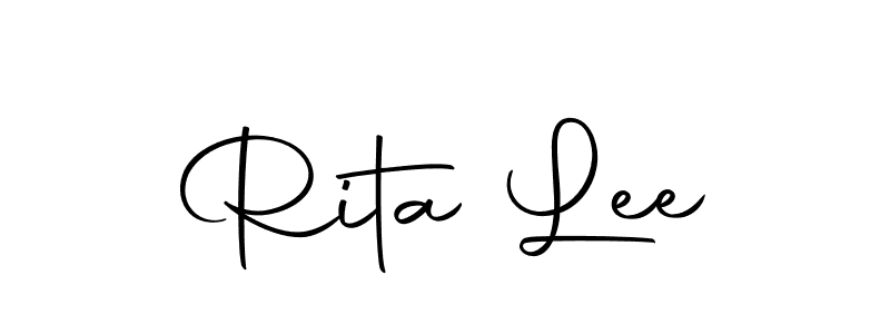 Design your own signature with our free online signature maker. With this signature software, you can create a handwritten (Autography-DOLnW) signature for name Rita Lee. Rita Lee signature style 10 images and pictures png