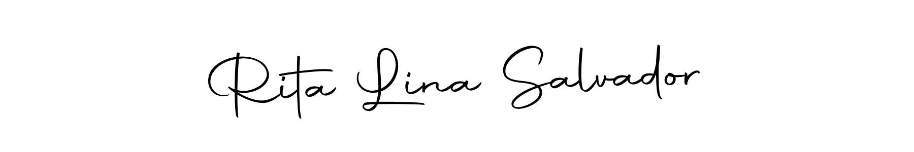 Autography-DOLnW is a professional signature style that is perfect for those who want to add a touch of class to their signature. It is also a great choice for those who want to make their signature more unique. Get Rita Lina Salvador name to fancy signature for free. Rita Lina Salvador signature style 10 images and pictures png
