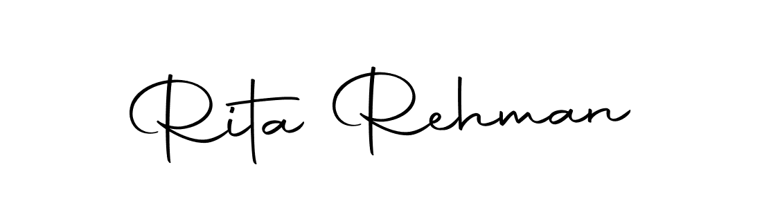 Make a beautiful signature design for name Rita Rehman. With this signature (Autography-DOLnW) style, you can create a handwritten signature for free. Rita Rehman signature style 10 images and pictures png