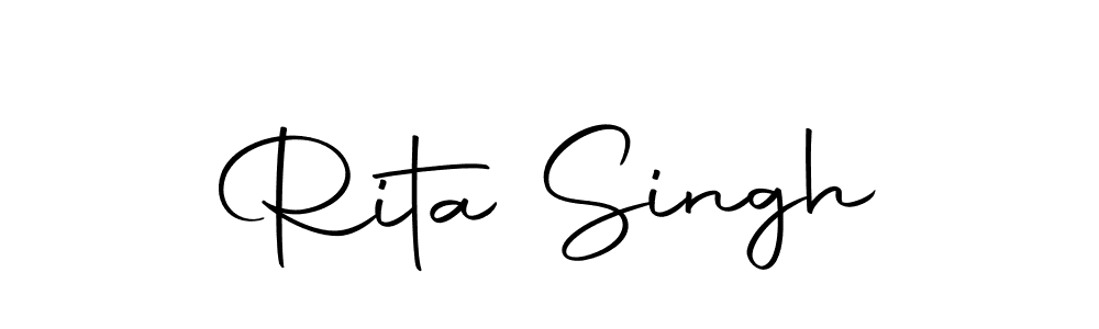 Design your own signature with our free online signature maker. With this signature software, you can create a handwritten (Autography-DOLnW) signature for name Rita Singh. Rita Singh signature style 10 images and pictures png