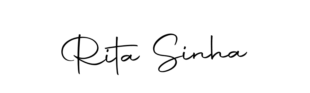 The best way (Autography-DOLnW) to make a short signature is to pick only two or three words in your name. The name Rita Sinha include a total of six letters. For converting this name. Rita Sinha signature style 10 images and pictures png