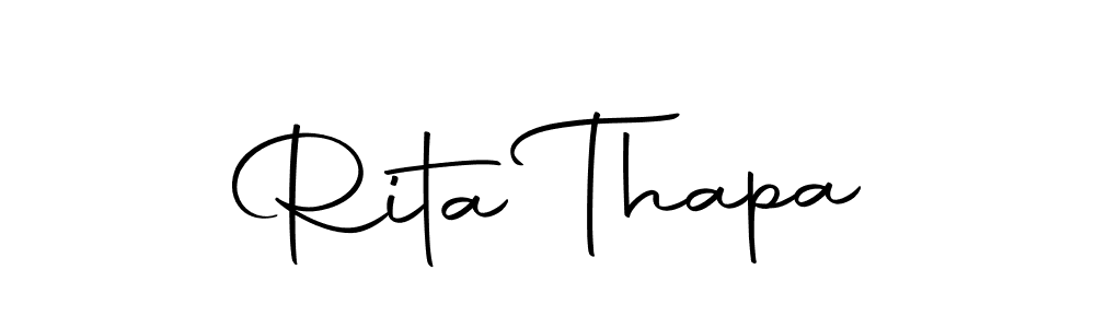 How to make Rita Thapa signature? Autography-DOLnW is a professional autograph style. Create handwritten signature for Rita Thapa name. Rita Thapa signature style 10 images and pictures png