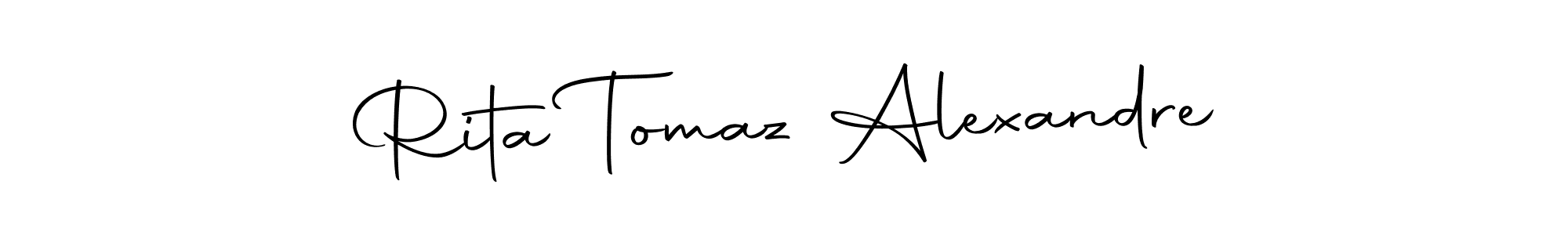 Create a beautiful signature design for name Rita Tomaz Alexandre. With this signature (Autography-DOLnW) fonts, you can make a handwritten signature for free. Rita Tomaz Alexandre signature style 10 images and pictures png