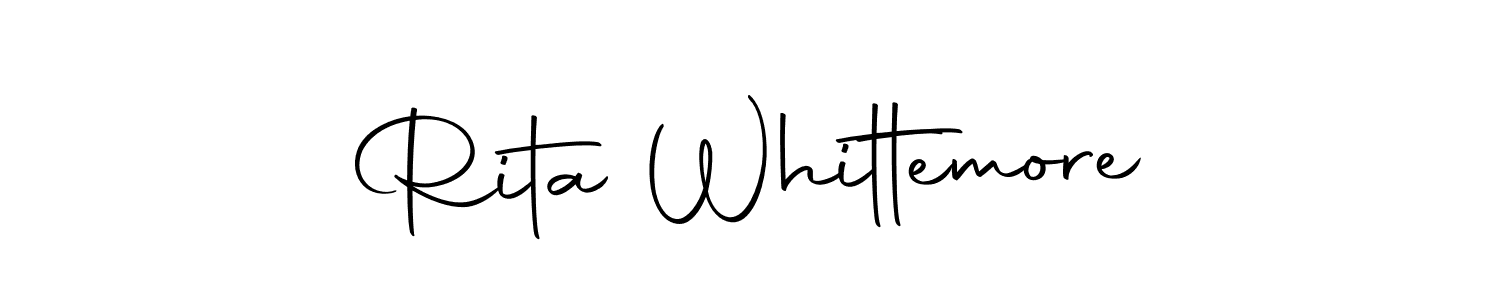 Design your own signature with our free online signature maker. With this signature software, you can create a handwritten (Autography-DOLnW) signature for name Rita Whittemore. Rita Whittemore signature style 10 images and pictures png