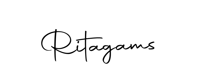 How to make Ritagams signature? Autography-DOLnW is a professional autograph style. Create handwritten signature for Ritagams name. Ritagams signature style 10 images and pictures png