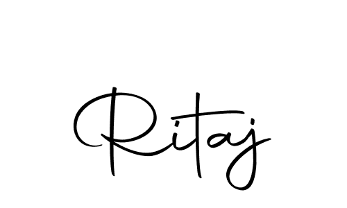 Make a beautiful signature design for name Ritaj. With this signature (Autography-DOLnW) style, you can create a handwritten signature for free. Ritaj signature style 10 images and pictures png