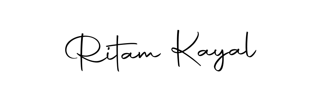 Use a signature maker to create a handwritten signature online. With this signature software, you can design (Autography-DOLnW) your own signature for name Ritam Kayal. Ritam Kayal signature style 10 images and pictures png