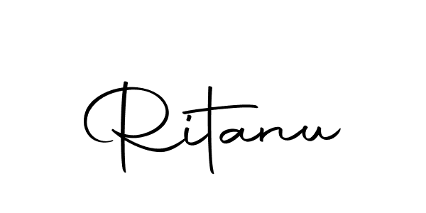 Create a beautiful signature design for name Ritanu. With this signature (Autography-DOLnW) fonts, you can make a handwritten signature for free. Ritanu signature style 10 images and pictures png