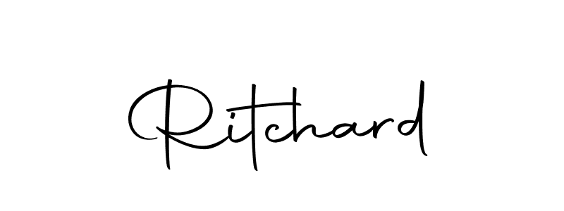 Ritchard stylish signature style. Best Handwritten Sign (Autography-DOLnW) for my name. Handwritten Signature Collection Ideas for my name Ritchard. Ritchard signature style 10 images and pictures png