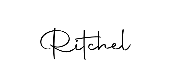 Create a beautiful signature design for name Ritchel. With this signature (Autography-DOLnW) fonts, you can make a handwritten signature for free. Ritchel signature style 10 images and pictures png