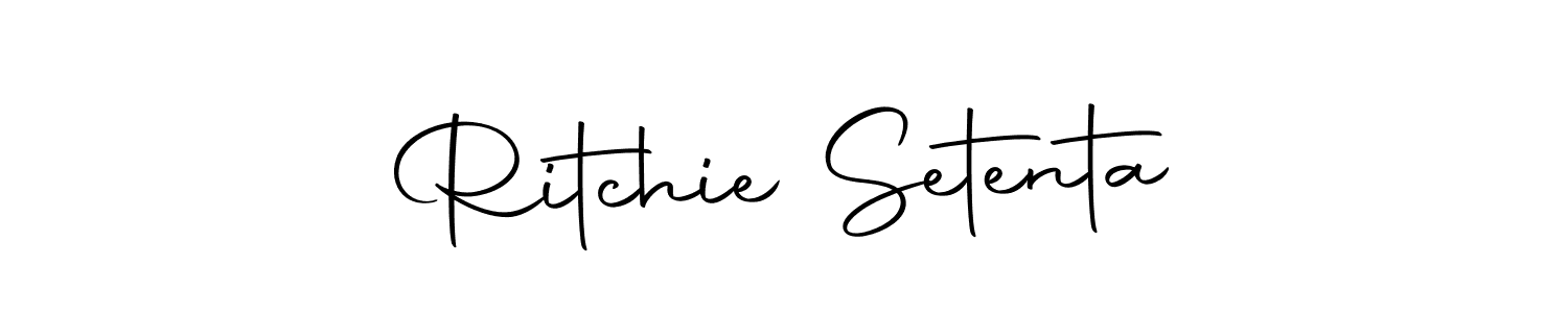 Ritchie Setenta stylish signature style. Best Handwritten Sign (Autography-DOLnW) for my name. Handwritten Signature Collection Ideas for my name Ritchie Setenta. Ritchie Setenta signature style 10 images and pictures png