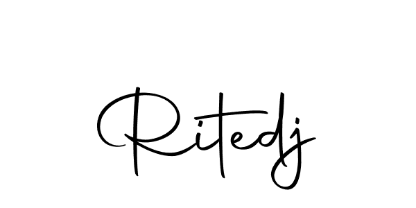 Design your own signature with our free online signature maker. With this signature software, you can create a handwritten (Autography-DOLnW) signature for name Ritedj. Ritedj signature style 10 images and pictures png
