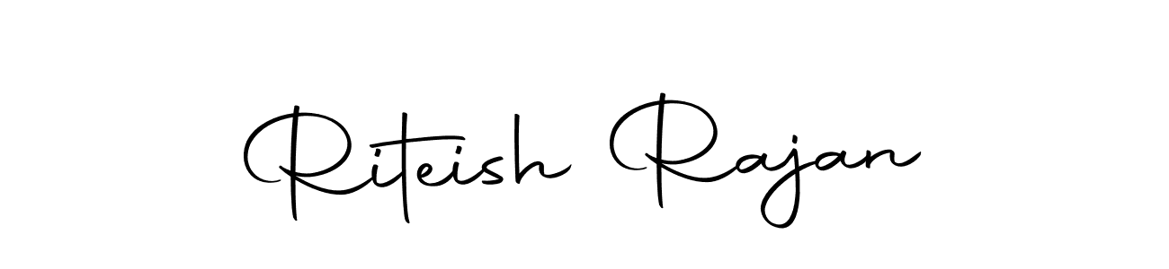 Riteish Rajan stylish signature style. Best Handwritten Sign (Autography-DOLnW) for my name. Handwritten Signature Collection Ideas for my name Riteish Rajan. Riteish Rajan signature style 10 images and pictures png