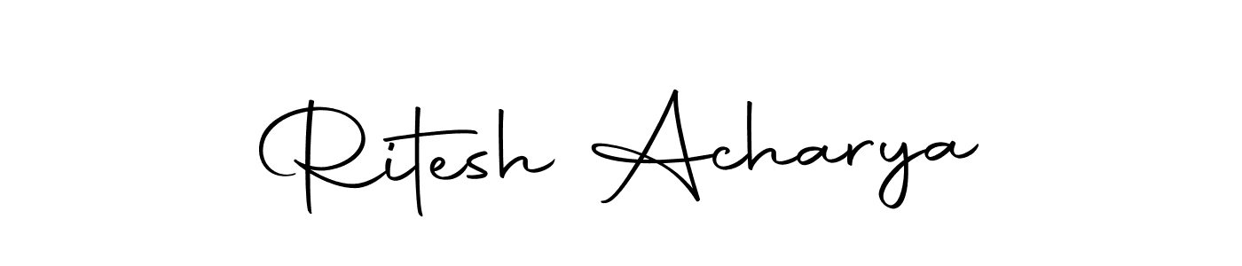 You should practise on your own different ways (Autography-DOLnW) to write your name (Ritesh Acharya) in signature. don't let someone else do it for you. Ritesh Acharya signature style 10 images and pictures png