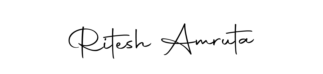 Make a beautiful signature design for name Ritesh Amruta. Use this online signature maker to create a handwritten signature for free. Ritesh Amruta signature style 10 images and pictures png