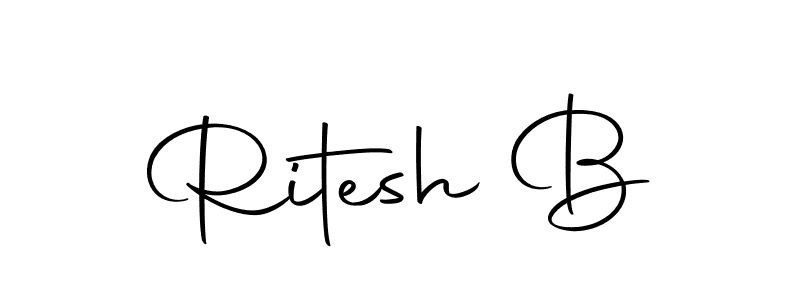 You can use this online signature creator to create a handwritten signature for the name Ritesh B. This is the best online autograph maker. Ritesh B signature style 10 images and pictures png
