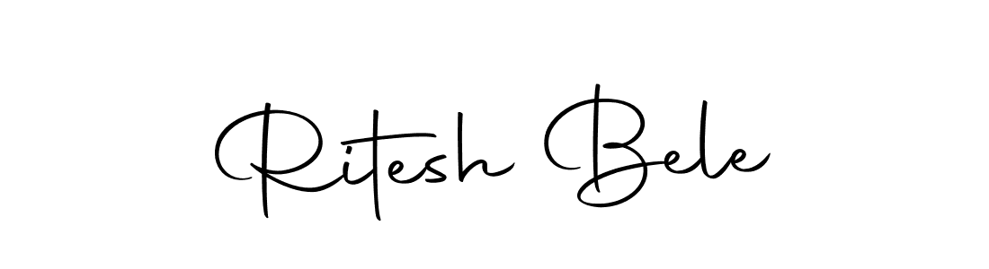 Design your own signature with our free online signature maker. With this signature software, you can create a handwritten (Autography-DOLnW) signature for name Ritesh Bele. Ritesh Bele signature style 10 images and pictures png