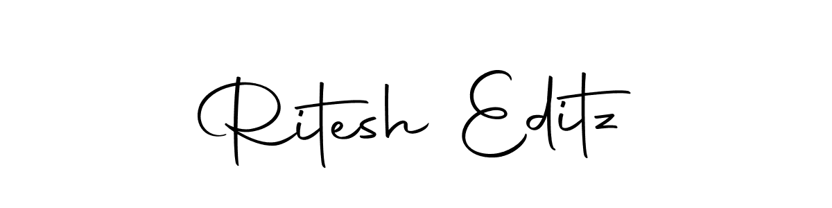 Design your own signature with our free online signature maker. With this signature software, you can create a handwritten (Autography-DOLnW) signature for name Ritesh Editz. Ritesh Editz signature style 10 images and pictures png