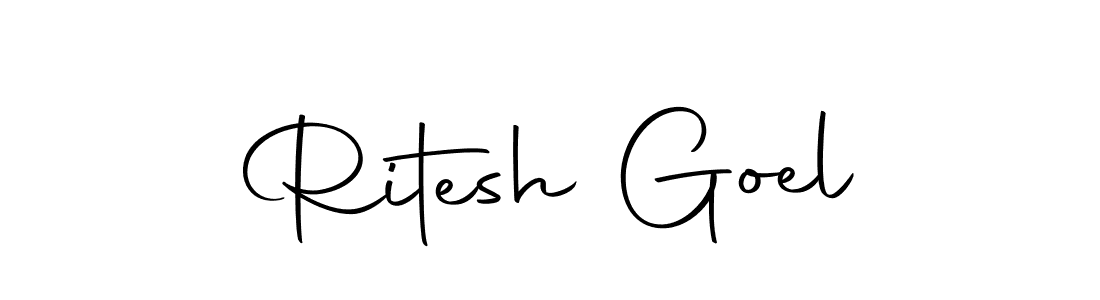 Use a signature maker to create a handwritten signature online. With this signature software, you can design (Autography-DOLnW) your own signature for name Ritesh Goel. Ritesh Goel signature style 10 images and pictures png