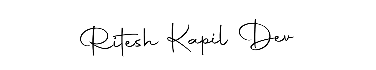 Design your own signature with our free online signature maker. With this signature software, you can create a handwritten (Autography-DOLnW) signature for name Ritesh Kapil Dev. Ritesh Kapil Dev signature style 10 images and pictures png