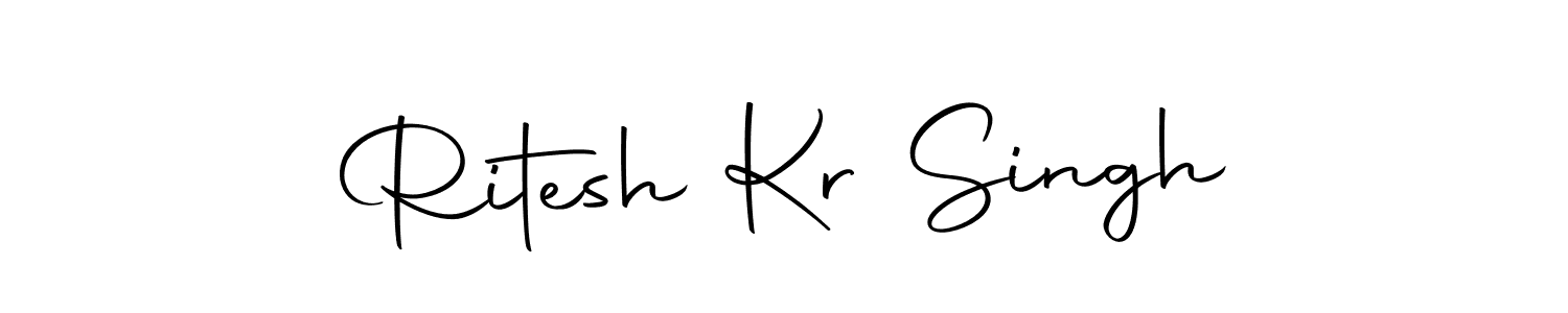 Make a beautiful signature design for name Ritesh Kr Singh. With this signature (Autography-DOLnW) style, you can create a handwritten signature for free. Ritesh Kr Singh signature style 10 images and pictures png