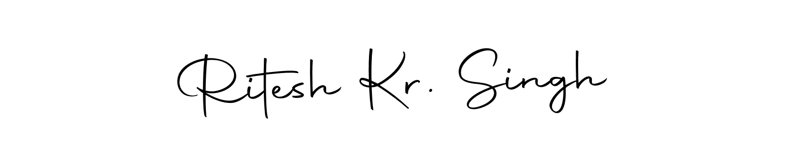 Make a beautiful signature design for name Ritesh Kr. Singh. With this signature (Autography-DOLnW) style, you can create a handwritten signature for free. Ritesh Kr. Singh signature style 10 images and pictures png