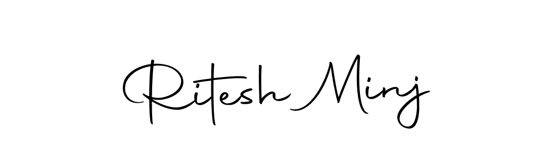 Also we have Ritesh Minj name is the best signature style. Create professional handwritten signature collection using Autography-DOLnW autograph style. Ritesh Minj signature style 10 images and pictures png